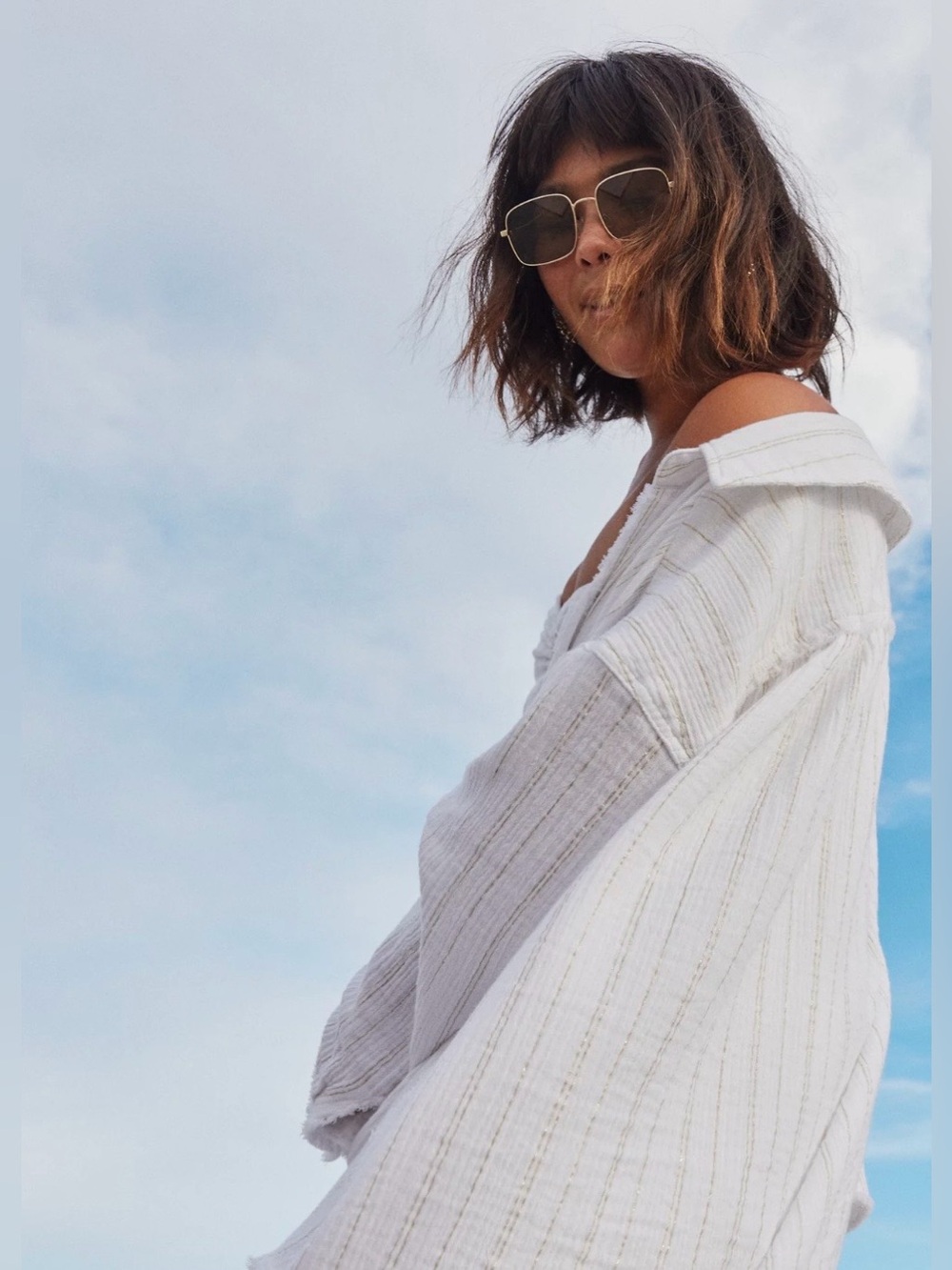 aerie oversized gauzy cover up.  Ptp 25